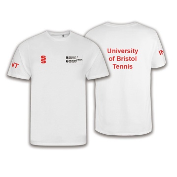 University of Bristol - Tennis - ORGANIC T-SHIRT - WHITE