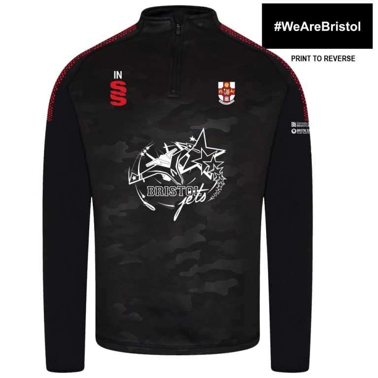 University of Bristol - Cheerleading - Women's Camo 1/4 Zip Performance Top